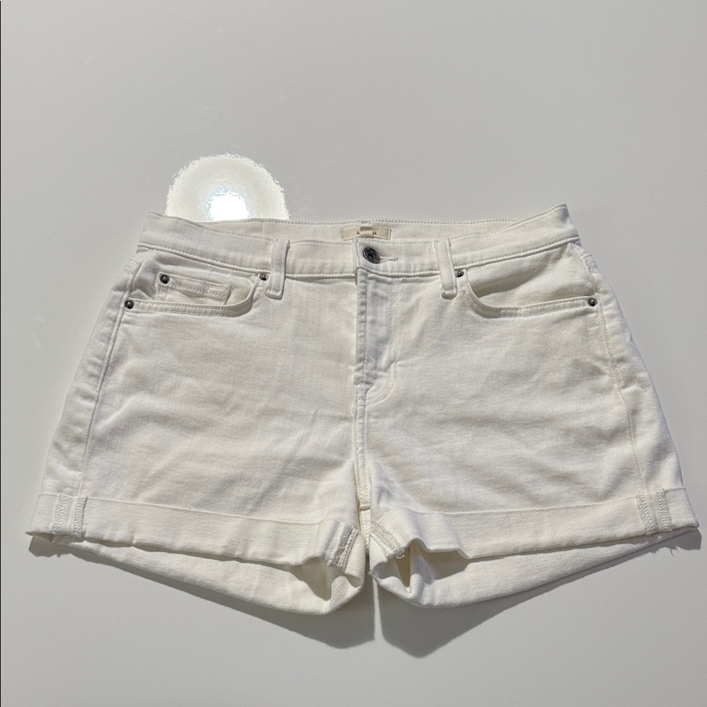 Splendid White Denim Cuffed Shorts Size 28